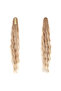 Buckle-Strapped Layered Cut Daal Ponytail / Honey Foam Platinum Highlights