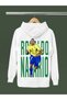 Ronaldo Nazario Printed Cotton Long Sleeved 3-Yarn Hooded Sweatshirt