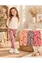 Girl's 4-Piece Heart Patterned Leggings Set - 2