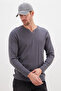 Basic V-Neck Ribbed Bodysuit - 4