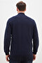 Ribbed Collar Zippered Regular Fit Jacket - 8
