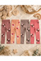 Girl's 4-Piece Heart Patterned Leggings Set - 4