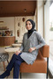 Women's Mercerized Long Cardigan with Ribbon Detail - 5