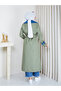 Women's Denim Detail Trench Coat - 8