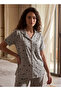 Star Print Button-Down Shirt and Pyjamas Set - 4