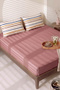 Powder Brown Aren Double Flat Sheet Set - 3 Pieces - 3