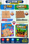 Set of 2: 9 Stone and Wooden Chess Pieces, 2-Player Intelligence Logic and Strategy Game Set – 3 mm Wooden Board - 3