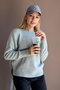 Crew Neck Raised Knitwear Sweater - 4