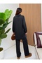 Women's Cardigan Three-Piece Knitwear Wide-Leg Pants Set - 4