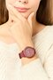 Women 2001328 Silicone Watch 38 mm, Burgundy - 2