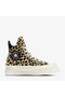 Chuck 70 Leopard Print De Luxe Squared Unisex Black Platform Sneaker