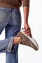 Women's Suede Textured Mesh Detailed Multi-Piece Thick Sole Lace-Up Casual Sneaker Terita Mink Suede - 2