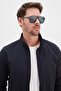 Zippered Stand Collar Softshell Jacket - 5