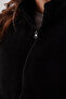 Black Stand Collar Plush Vest - 4