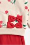 Baby Girl Little Cherry Tracksuit Set Pink - 4