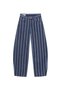 Çizgili barrel fit jean - 3