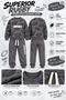 Boys' Rugby Ball Printed Cotton Sweatshirt and Pants Tracksuit Set Ak119 - 2
