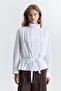 High Collar Pleated Shirt - 3