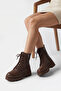 Women's Brown Casual Boots - 3