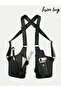 Chest and Shoulder Bag with Adjustable Strap, Multiple Pockets, Double-Sided Faux Leather - 2