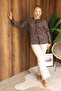 Plus Size Gilded Blouse with Button Detail - 4