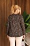 Plus Size Gilded Blouse with Button Detail - 7