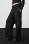 Aven women's hooded and v-neck regular black top and bottom set - 5