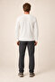 Bron Men's New Season Oversize Buttoned Sweatshirt White - 4