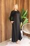 Plus Size Dress with Lace and Stone Detailing - 2