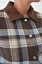 Women's Snap Fastener Plaid Quilted Premium Jacket - 3