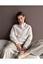 Soft Textured Half-Buttoned Knitted Sweater