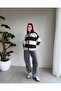 Striped Soft Textured Cardigan with Front Zipper - 3