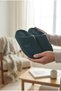 Velvet Men's House Slippers Soundproof Sole Wool Slippers - 2