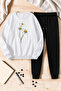 Unisex Minipapatya Printed Crew Neck Sweatshirt - 2-Piece Tracksuit Set
