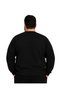 Men's Large Size Black Thessaloniki Crew Neck Sweatshirt 3Xl-4Xl-5Xl-6Xl - 4