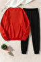 Unisex Prosecco Printed Crew Neck Sweatshirt - 2-Piece Tracksuit Set - 2