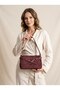 Women's Suede Multi-Compartment Stylish Large Size Hand and Shoulder Bag Size:32X17 cm Rc8022