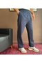 Men's 3-Piece Comfortable Fit Linen Trousers with Elastic Waist - 3