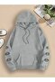 Unisex Sleeve Printed Hooded Kangaroo Pocket Comfortable Fit Regular Cut Sweatshirt - 2