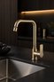 Antique Gold Swivel Head Sink Faucet Brushed Antique Modern Kitchen Fixture with 5 Years Warranty - 6