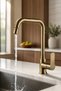 Antique Gold Swivel Head Sink Faucet Brushed Antique Modern Kitchen Fixture with 5 Years Warranty - 7
