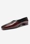 Helene Burgundy Print Women's Ballerina Shoes - 8