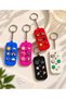 Pink and Blue Special Design Keychain Set of 2 Perforated Model Bag Ornament Gift Accessory - 6