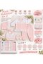 Baby Girl 5 Piece Newborn Hospital Outfit Set Scalloped Floral Embroidered Cotton - 3