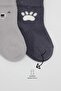 2Li Bear Combed Cotton Socks 10116 Gray - 3
