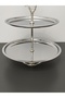 Luxurious 2-Tier Stainless Steel Cookie Stand with Stand Legs, Decorative Presentation Tray, Multi-Tier Serving Tray, Cookie Holder, Candy Tray - 5