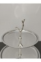 Luxurious 2-Tier Stainless Steel Cookie Stand with Stand Legs, Decorative Presentation Tray, Multi-Tier Serving Tray, Cookie Holder, Candy Tray - 4
