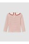 Rmz Gi̇yi̇m Farkiyla Baby Roba Collar Striped Baby Girl T-Shirt - 3