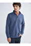 Rmz Gi̇yi̇m Farkiyla Dik Roba Collar Long Sleeve Men's Thick Sweatshirt