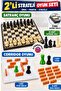 Set of 2 Wooden Chess and Corridor Strategy Games – Brain Teaser, Logic, and Planning Game - 3